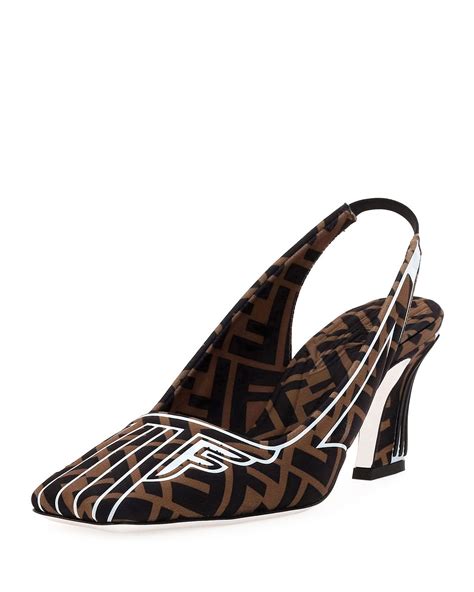 fendi pumps|fendi slingback pumps.